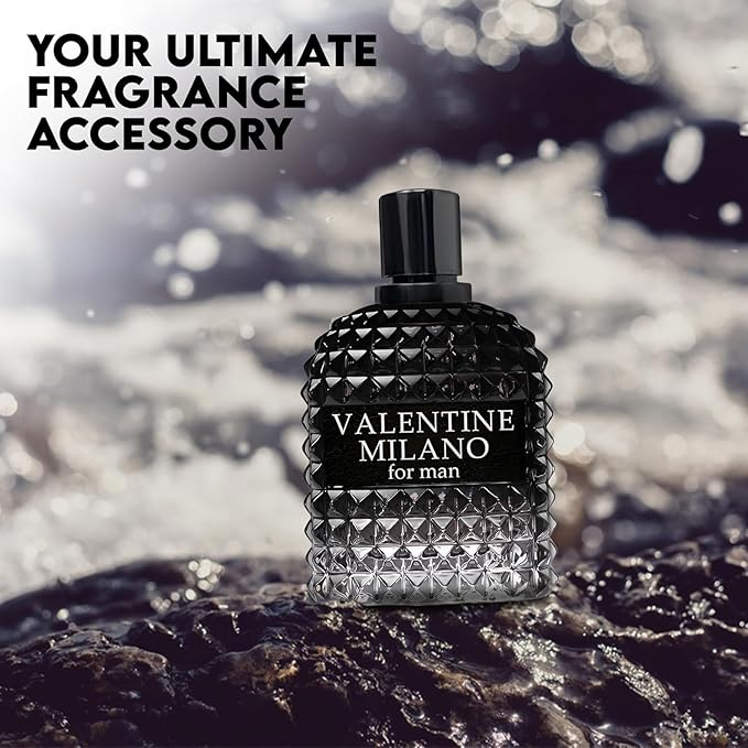 Valentine Milano for Men (EDP) & Robot Cologne for Men (EDT), Warm Masculine Scent for Daily Use, Casual Men's Cologne, 3.4oz/100ml (Pack of 2)