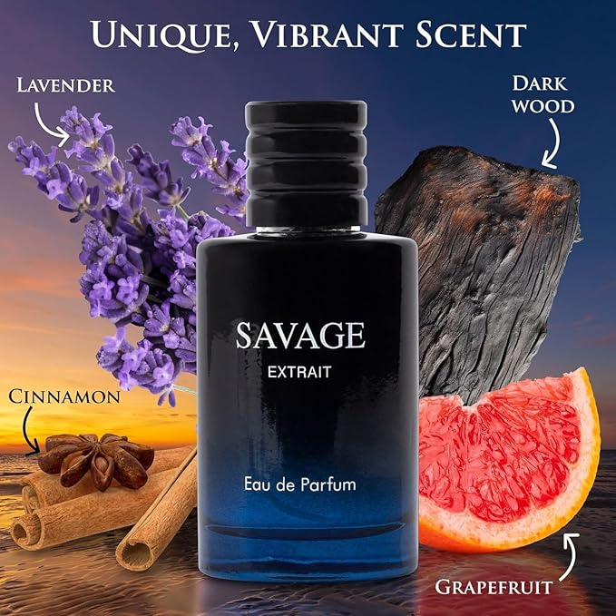 Savage Extrait Perfume for Men 3.4oz/100ml, Eau de Parfum, Natural Spray