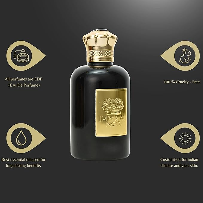 Imperial Noir Cologne for Men 3.4oz/100ml, Eau de Parfum, Long Lasting Fragrance for Men