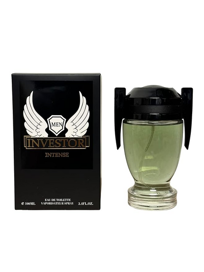 Investor Intense Cologne for Men 3.4oz/100ml Eau de Toilette, Fragrance for Men
